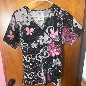 Medium Scrub top with tie strings